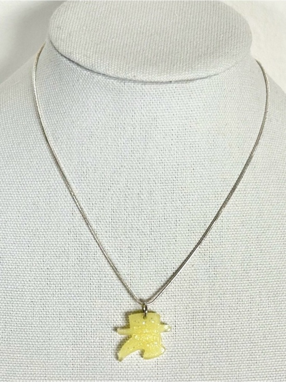 Yellow Plague Doctor Pendant Necklace